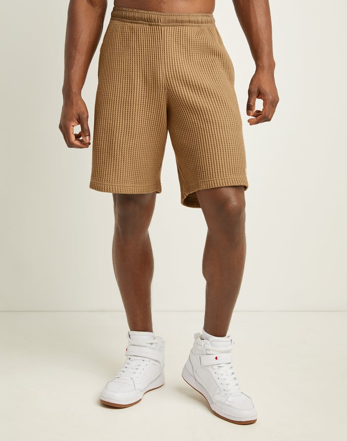 Champion Herre Shorts Khaki - Waffle - Danmark PXY-347089